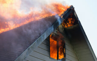 Flames Rolling from Roof & Window of Home | Housefire Risks & Remediation
